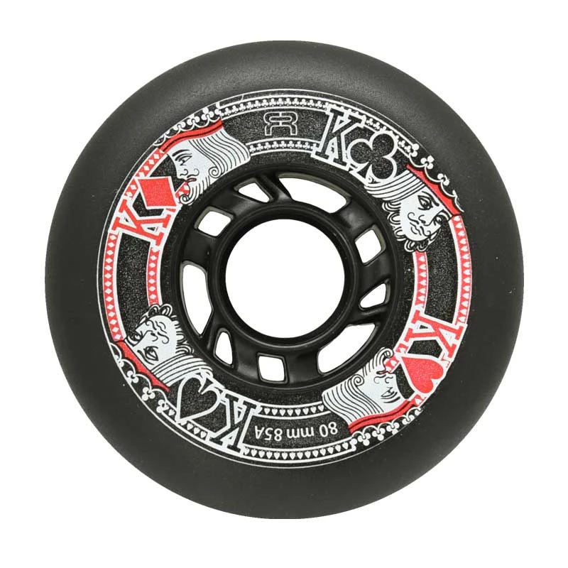FR - ROUE STREET KINGS WHEELS 76mm Weiß Pink