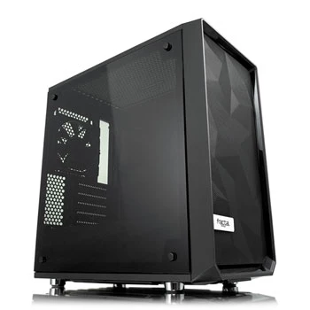 Fractal Design Meshify C Mini Dark TG Micro ATX Tower mit gehärtetem Glasfenster