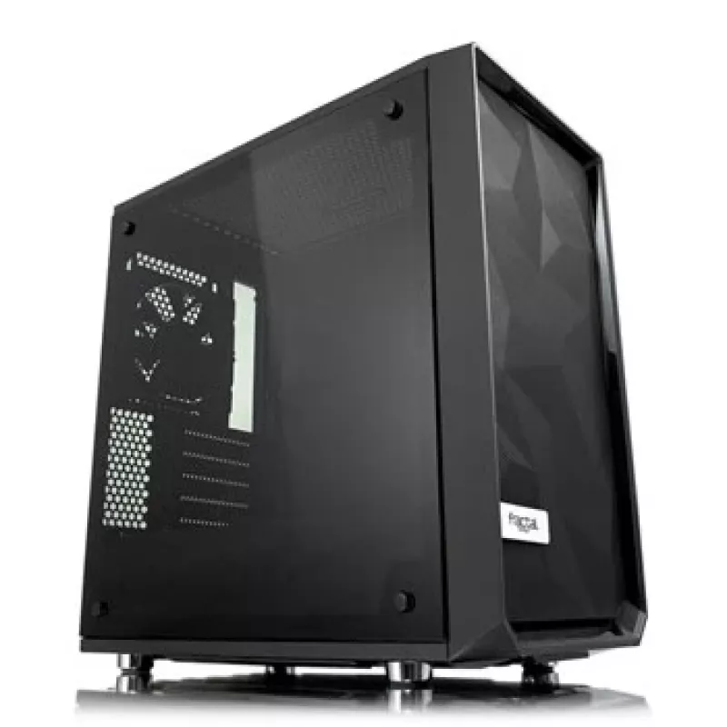 Fractal Design Meshify C Mini Dark TG Micro ATX Tower mit gehärtetem Glasfenster