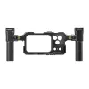 Freewell Genius Rig Phone Mount für iPhone 17 Pro Max - Schwarzer Aluminiumlegierungskäfig mit Doppelgriffen