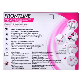 FRONTLINE Tri-act L 20-40 kg - Parasitentropfen für Hunde - 3 x 4 ml