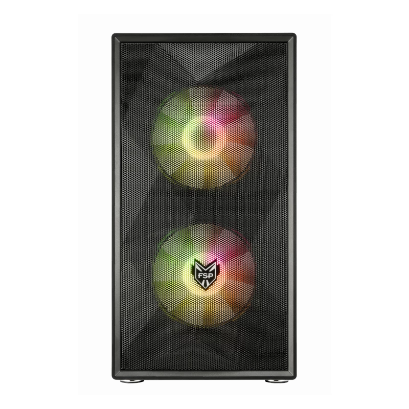 FSP CST130A Micro-ATX Gaming-Gehäuse - Schwarz