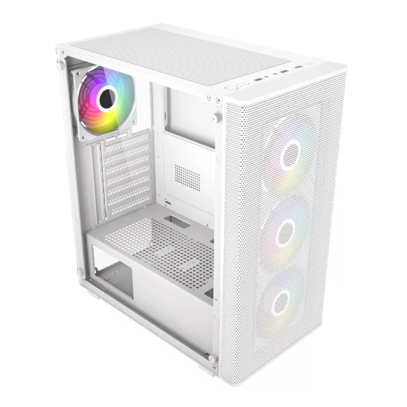 FSP M220 ATX Mid Tower Gaming-Gehäuse - Weiß