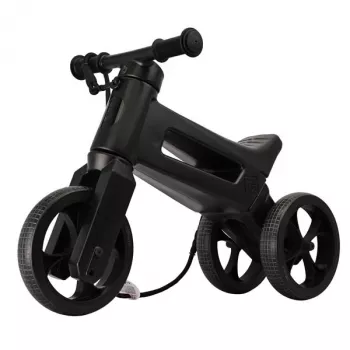 FUNNY WHEELS Rider Super Laufrad, Ganz Schwarz, Sonderedition