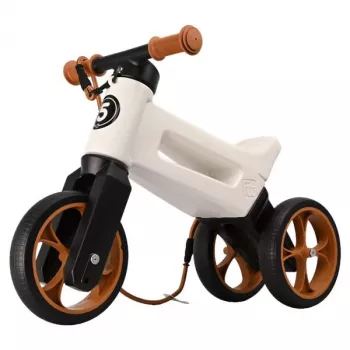 FUNNY WHEELS Rider Super Laufrad, Pearl / Braun