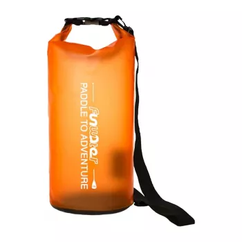 FunWater 10L wasserdichter Trockenbeutel – Roll-Top PVC Aufbewahrungssack mit Schultergurt für Kajakfahren, Bootfahren, Camping und Reisen