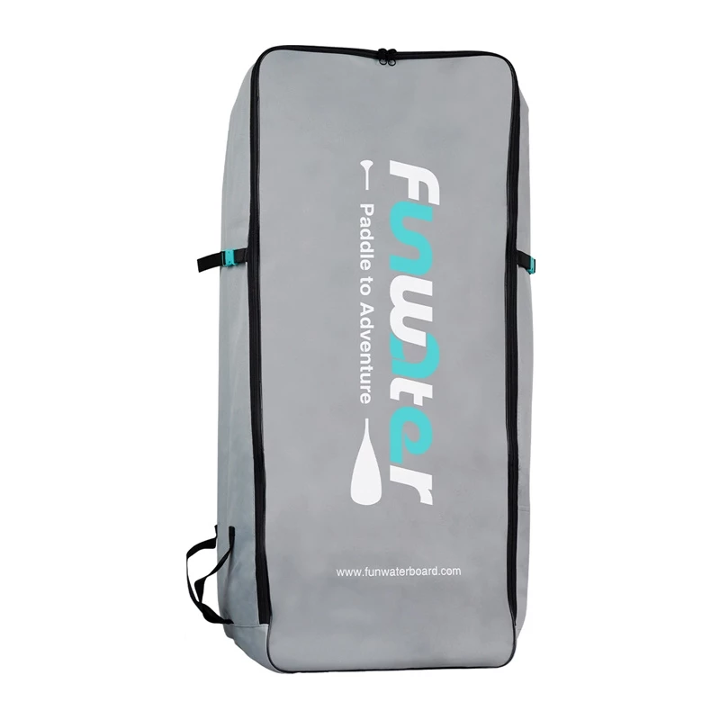FunWater SUP-Rucksack (Grau) – 120L, Heavy-Duty Oxford-Gewebe, gepolsterte Träger