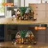 Funwhole Lumibricks Hofladen Bausatz (2688 Teile) mit LED-Beleuchtung
