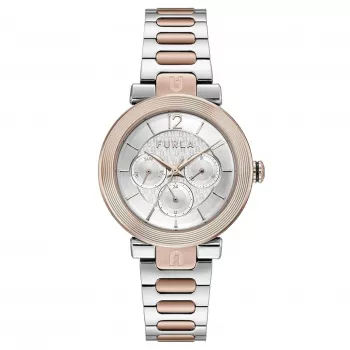 FURLA Arco Chain Damen Quarzuhr 38mm Edelstahl Milanaisearmband Roségoldfarben