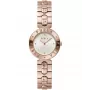 FURLA Arco Mini Damen Quarzuhr WW00004008L3 30mm Silber Weiß Zifferblatt Schwarzes Lederarmband