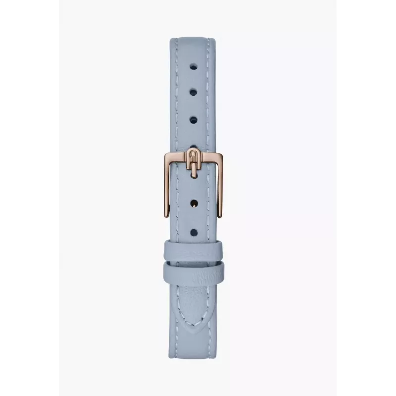 FURLA Giada Damen Quarz Analog Uhr 32mm Silbernes Zifferblatt Pinkes Lederarmband WW00005005L3