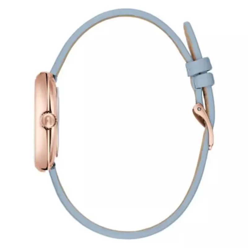 FURLA Giada Damen Quarz Analog Uhr 32mm Silbernes Zifferblatt Pinkes Lederarmband WW00005005L3