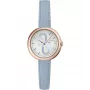 FURLA Giada Damen Quarz Analog Uhr 32mm Silbernes Zifferblatt Pinkes Lederarmband WW00005005L3