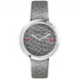 FURLA Giada Damen-Quarzuhr R4251110501 34mm Silbernes Zifferblatt Rosa Lederarmband
