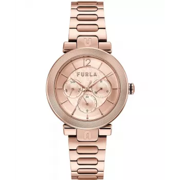 FURLA Giada Damen-Quarzuhr WW00011006L3 38mm Silber Pink Leder