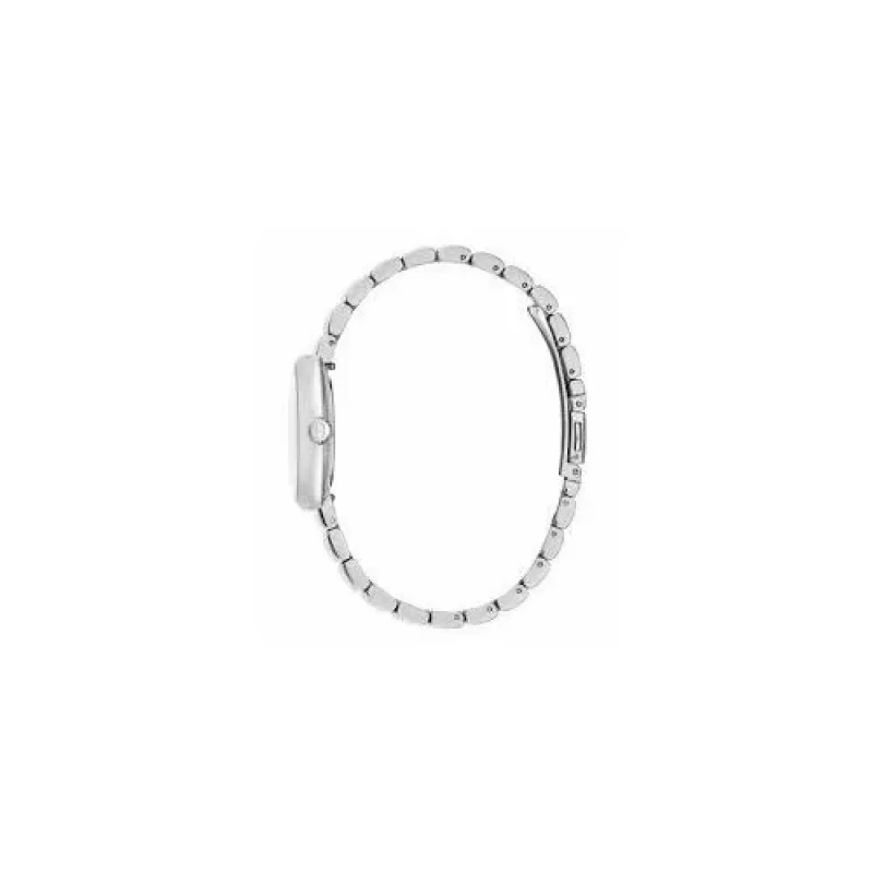 FURLA Logo Damenuhr WW00005011L1 32mm Roségoldfarbenes Edelstahlgehäuse Pinkes Lederarmband Quarz Analog
