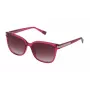 Furla SFU336 Sonnenbrille für Damen - Havanna Acetatrahmen mit braunen Verlaufsgläsern - 55/18/135 mm