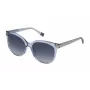 FURLA SFU337-5497DY Damen-Sonnenbrille, brauner Havanna-Acetatrahmen, braune Verlaufsgläser, 54 mm