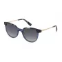 FURLA SFU602-53AGQX Damen Katzenaugen-Sonnenbrille Havana Braun Verlauf 53mm