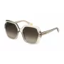 FURLA SFU620V5603GE Damen-Sonnenbrille - Glänzend schwarzer Acetatrahmen mit grauen Verlaufsgläsern
