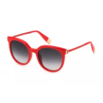 FURLA SFU625-5205GQ Damen Sonnenbrille Havana Braun Verlauf Butterfly Cat-Eye 52mm