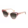 FURLA SFU694-5509TU Damen-Sonnenbrille - Geometrischer Kunststoffrahmen, Polycarbonatgläser, UV400-Schutz, 55/18/140 mm