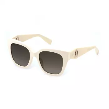 FURLA SFU812-5306Y1 Damen Cat-Eye-Sonnenbrille Havana Braun Verlauf 53mm