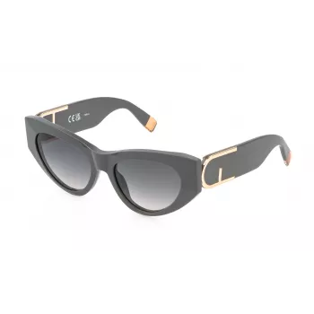 FURLA SFU881-540GFS Damen-Sonnenbrille Havana Schildpatt Gradient Grau 54mm