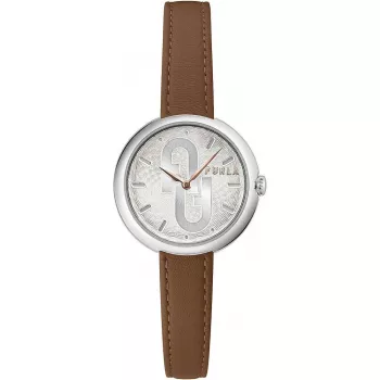 FURLA Damen Armbanduhr Arco Chain WW00005001L1 32mm Edelstahl Silber