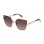 FURLA Damen Cat-Eye-Sonnenbrille SFU690-580SHP Havana Braun Acetatrahmen Brauner Verlaufsgläser 58/17/135 mm