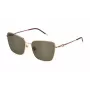 FURLA Damen Katzenaugen-Sonnenbrille SFU714-580300 Schwarz/Grau 58mm