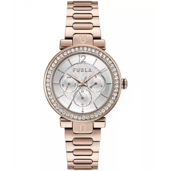 FURLA Damenuhr WW00011007L3 38mm Quarz Edelstahl und Leder