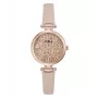 FURLA Damenuhr WW00018008L3 38mm Edelstahl Quarz Analog Silbernes Zifferblatt Schwarzes Lederarmband