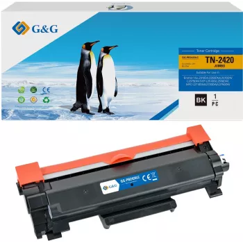 G&G 20319 XXL Kompatible Tonerkartusche für Brother TN-2420 - Schwarz, 3.000 Seiten Reichweite