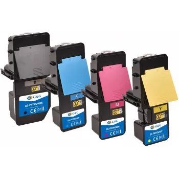 G&G 20891 Toner Cartridge 4-Pack Ersatz Schwarz, Cyan, Magenta, Gelb