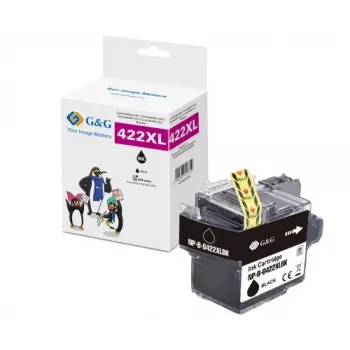 G&G Kompatible Schwarze Tintenpatrone für Brother LC422XLBK (3000 Seiten) 20584