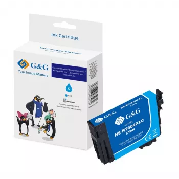 G&G kompatible cyan Tintenpatrone Ersatz für Epson 604XL (20549)