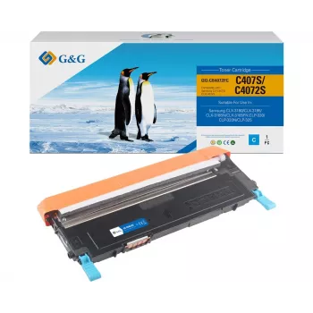 G&G Kompatible Cyan Tonerpatrone für Samsung CLT-C4072S / HP ST994A (14452)