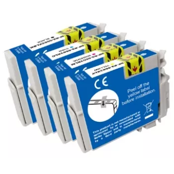 G&G Kompatible Epson 603XL Tintenpatrone mit hoher Reichweite 4er-Pack - Schwarz, Cyan, Magenta, Gelb (GP-E603XLBKCMY-4P)