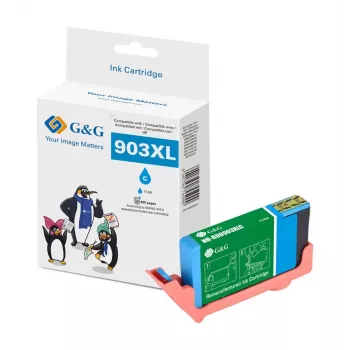 G&G Kompatible HP 903XL Tintenpatrone mit hoher Reichweite Cyan (T6M03AE) 18844