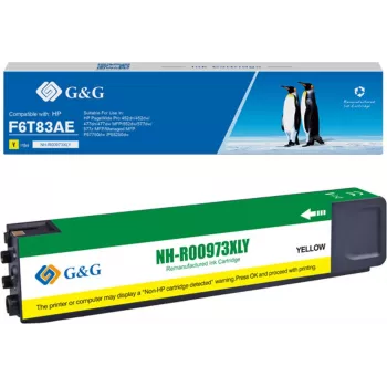 G&G Kompatible Tintenpatrone Gelb High Yield 7000 Seiten für HP PageWide Pro 452/477
