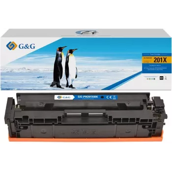 G&G Kompatible Tonerkartusche für HP 201X CF400X (Hohe Kapazität, Schwarz, 2800 Seiten)