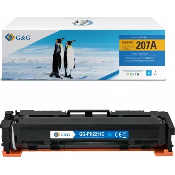 G&G Kompatible Tonerkartusche für HP 207A / W2211A (Cyan)