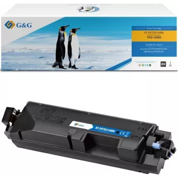 G&G Kompatible Tonerkartusche für Kyocera TK-5140K / 1T02NR0NL0 - Schwarz, Standardertrag, 7.000 Seiten