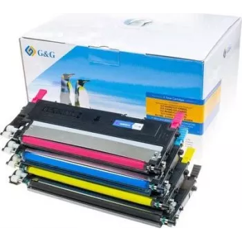 G&G Kompatibler Toner-Multipack für Samsung CLT-P4092C – Schwarz, Cyan, Magenta, Gelb (4er-Pack) 15003