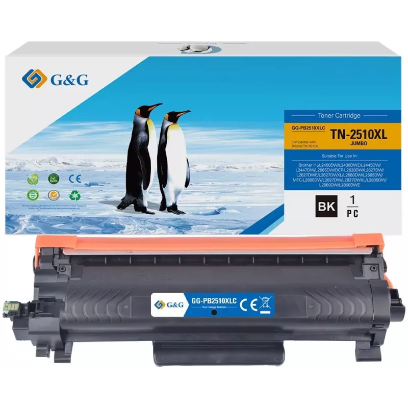 G&G GG-PB2510XLC High Yield Kompatible Tonerkartusche für Pantum P2500/M6500/M6550/M6600 - Schwarz (6000 Seiten)