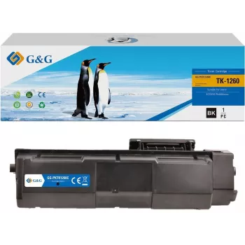 G&G GG-PKTK1260C High Yield Cyan Toner Cartridge Kompatibel mit Brother TN-225 (2.200 Seiten)