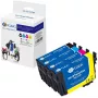 G&G Multipack Tintenpatronen kompatibel mit Epson 604XL (4 x XL, Schwarz/Cyan/Magenta/Gelb, 20547)