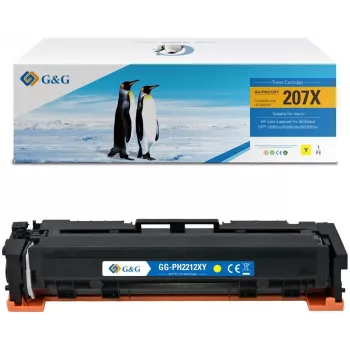 G&G NT-PH2212XY Kompatible Tonerkartusche Gelb Hohe Ergiebigkeit für HP 207X / W2212X