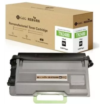 G&G Reborn Kompatible Tonerkartusche für Brother TN-3480 (21179) - Schwarz, Hohe Kapazität, 8.000 Seiten